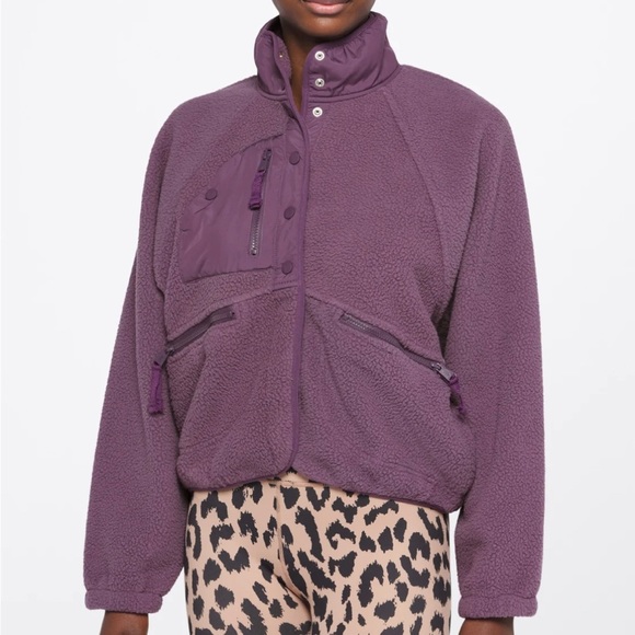 Free People Jackets & Blazers - ✨Free People✨ NWT FP Movement Hit the Slopes Jacket “Black Berry” Size XS